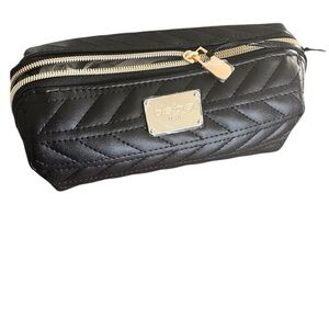Bebe Black Quilted Women's cosmetic Bag